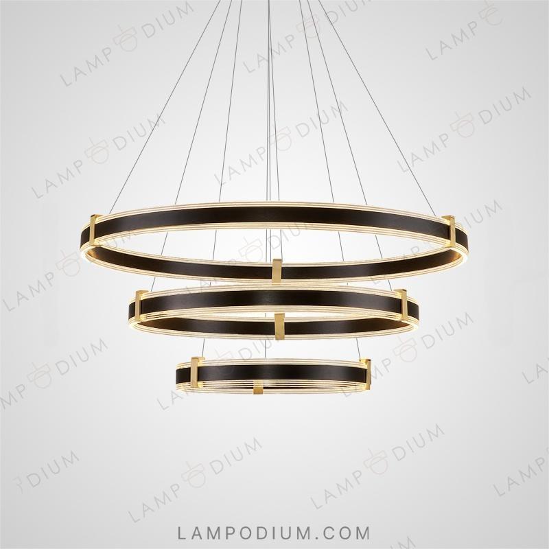 Circular chandeliers and lamps ALMER B