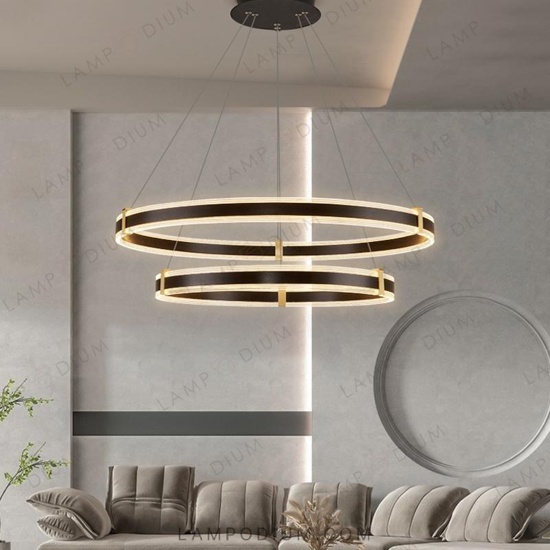 Circular chandeliers and lamps ALMER B