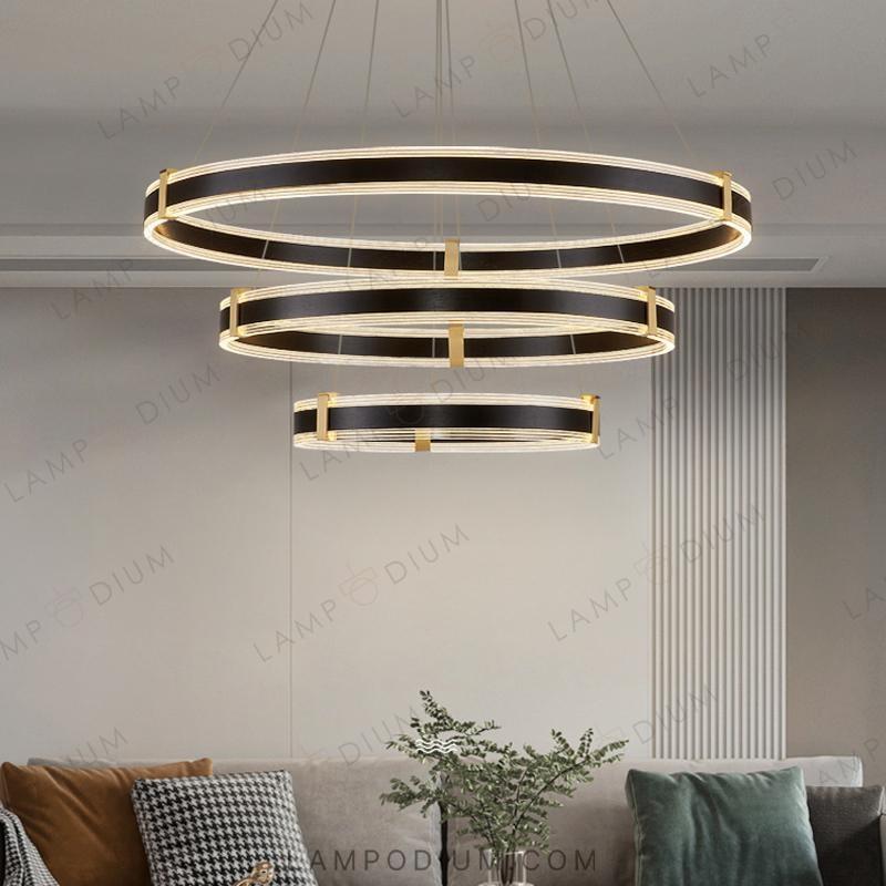 Circular chandeliers and lamps ALMER B