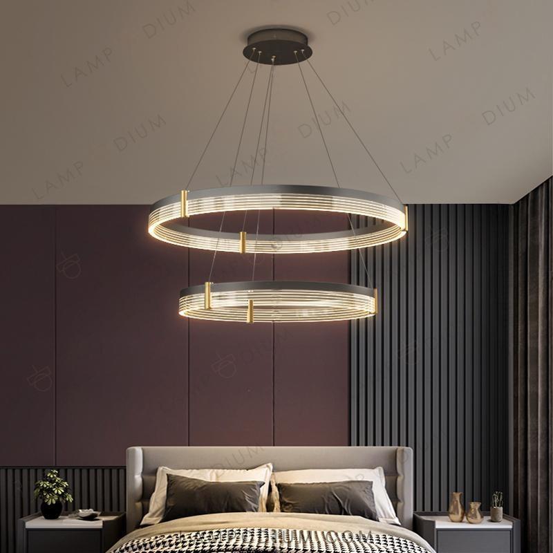 Circular chandeliers and lamps ALMER