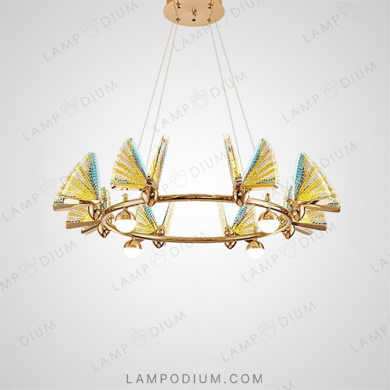 Circular chandeliers and light fixtures AMELIS LUX