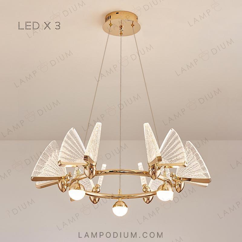 Circular chandeliers and light fixtures AMELIS LUX