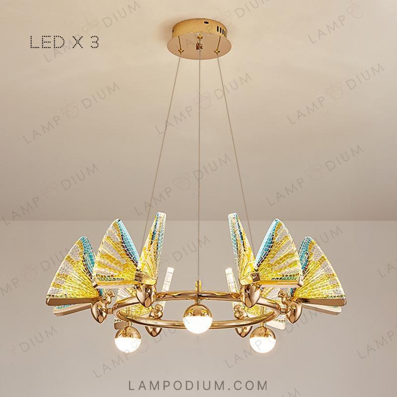 Circular chandeliers and light fixtures AMELIS LUX