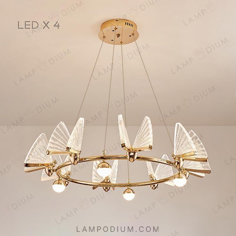 Circular chandeliers and light fixtures AMELIS LUX