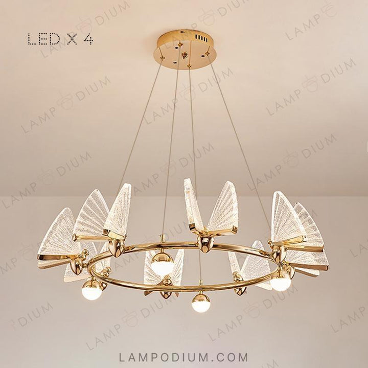 Circular chandeliers and light fixtures AMELIS LUX