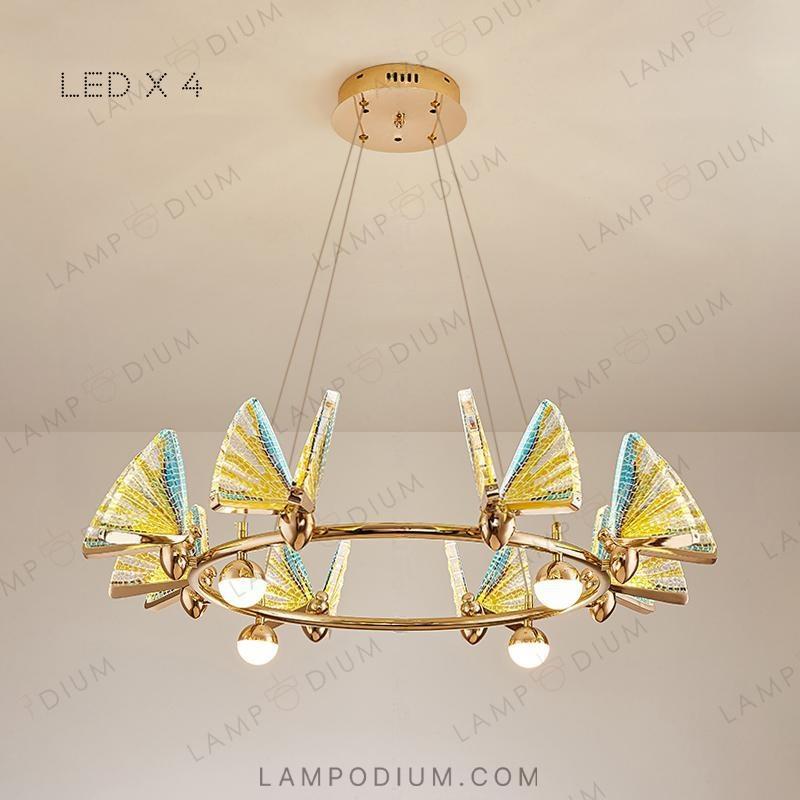 Circular chandeliers and light fixtures AMELIS LUX