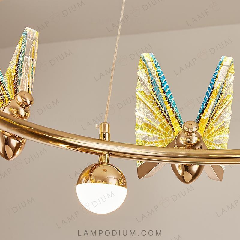 Circular chandeliers and light fixtures AMELIS LUX