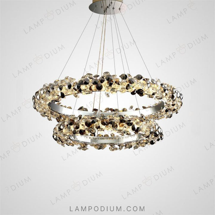 Circular chandeliers and lamps ANASTASIUS