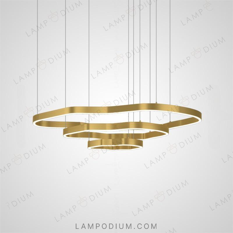 Circular chandeliers and lamps ANDANTE