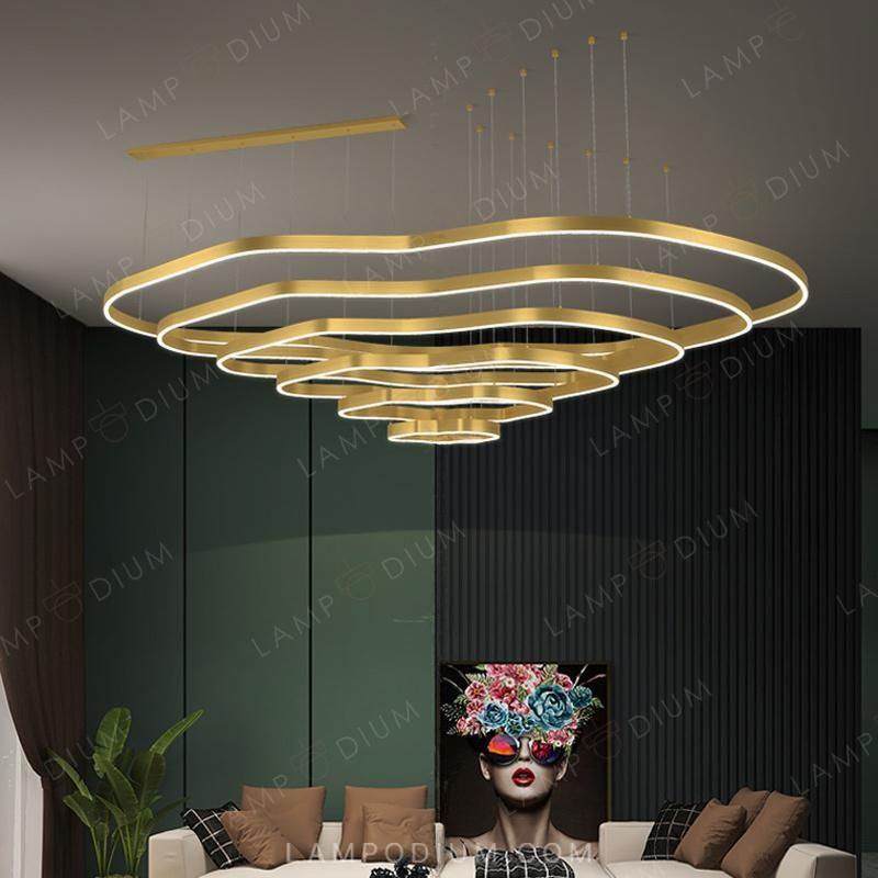 Circular chandeliers and lamps ANDANTE