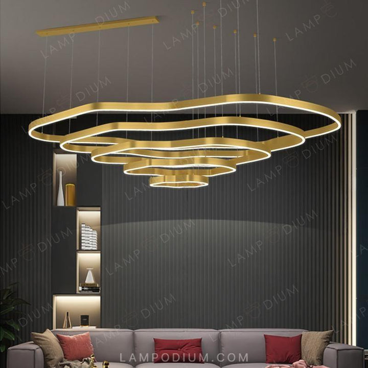 Circular chandeliers and lamps ANDANTE