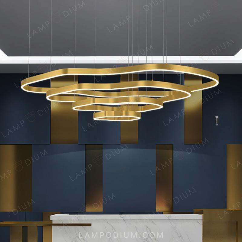 Circular chandeliers and lamps ANDANTE