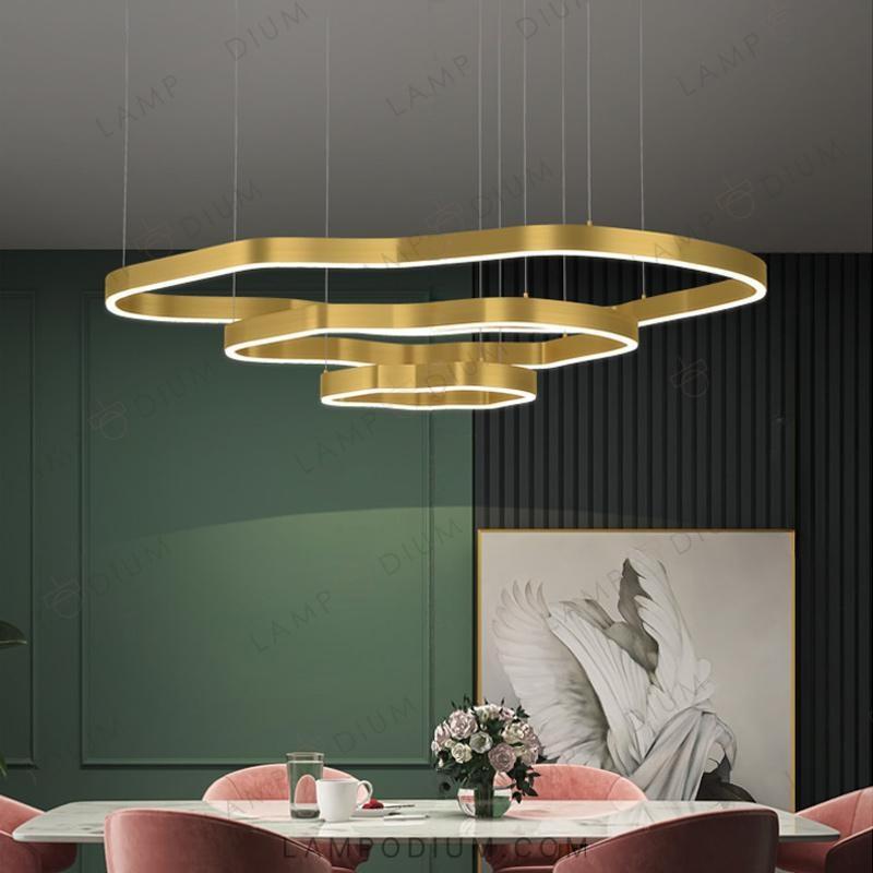 Circular chandeliers and lamps ANDANTE