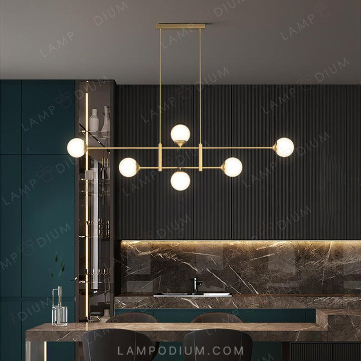 Linear, row luminaire APODIS