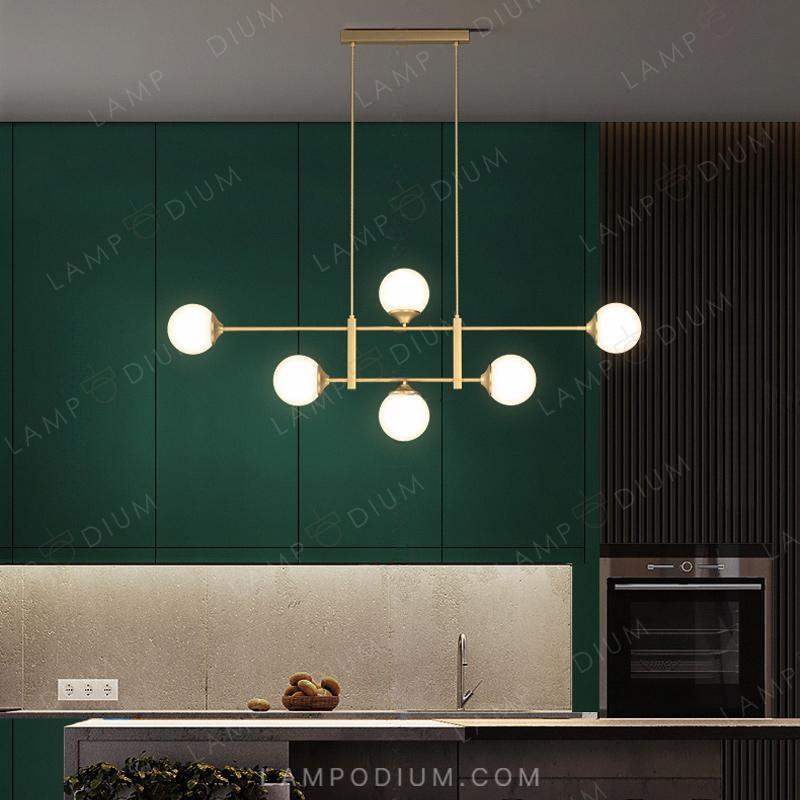 Linear, row luminaire APODIS