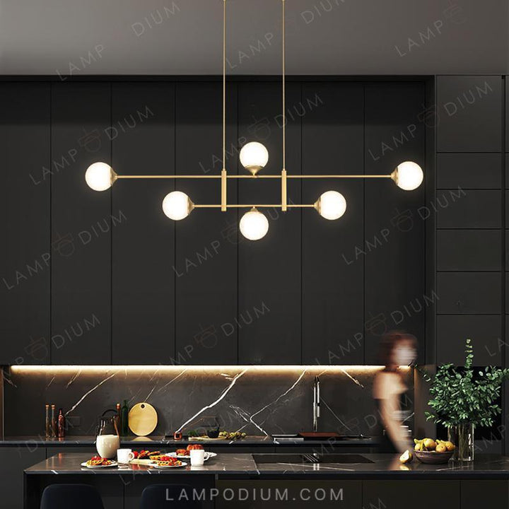 Linear, row luminaire APODIS