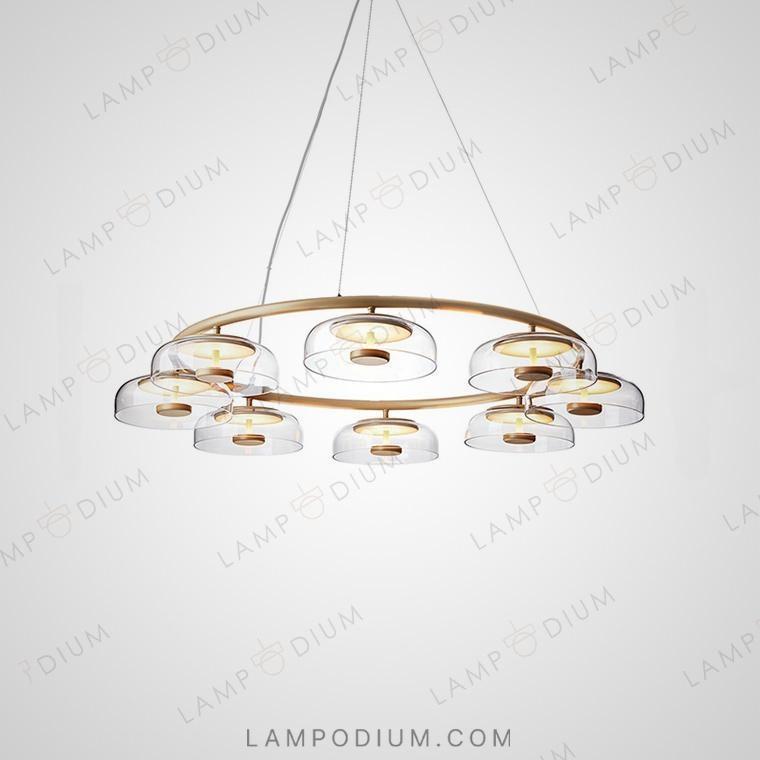 Circular chandeliers and lamps ARCTIC