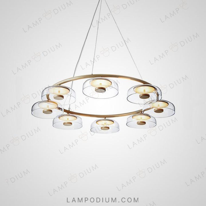 Circular chandeliers and lamps ARCTIC