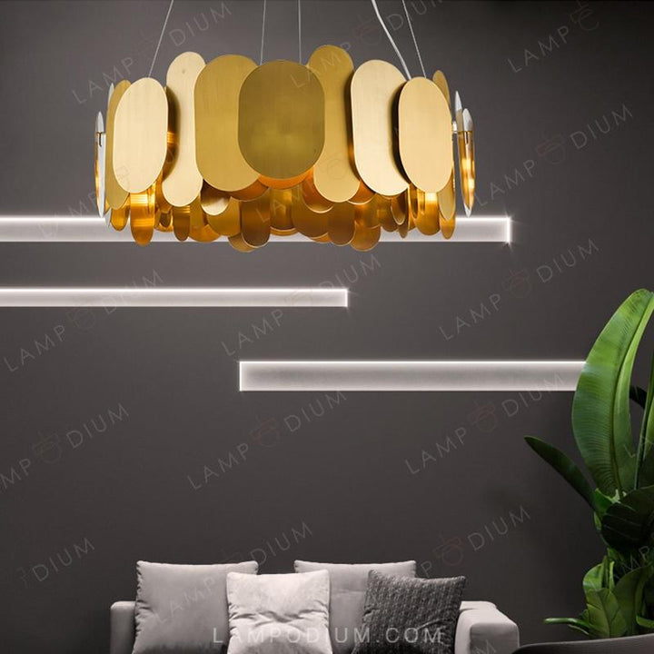 Circular chandeliers and light fixtures ARGON