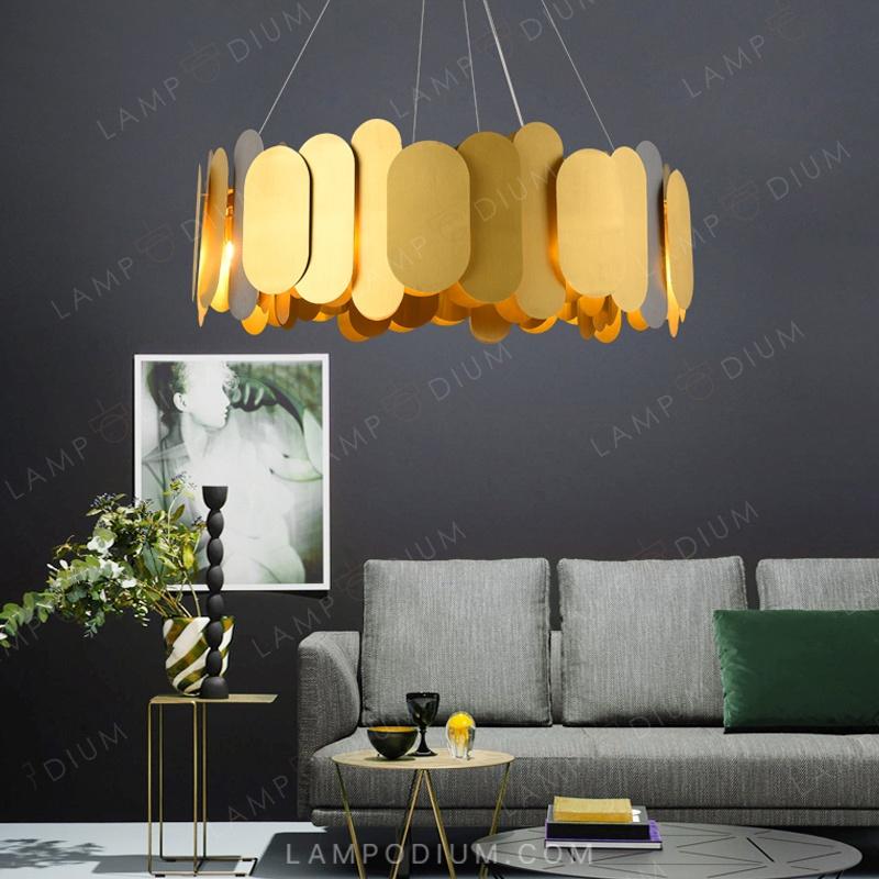 Circular chandeliers and light fixtures ARGON