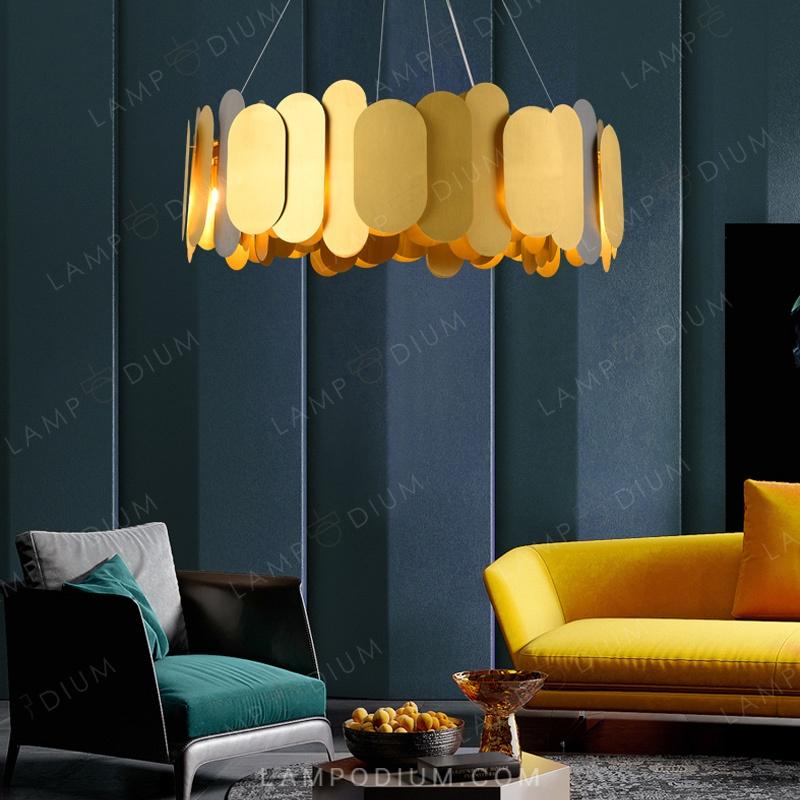 Circular chandeliers and light fixtures ARGON