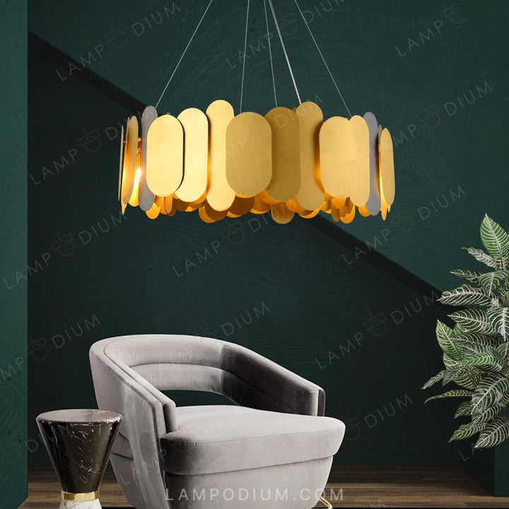 Circular chandeliers and light fixtures ARGON