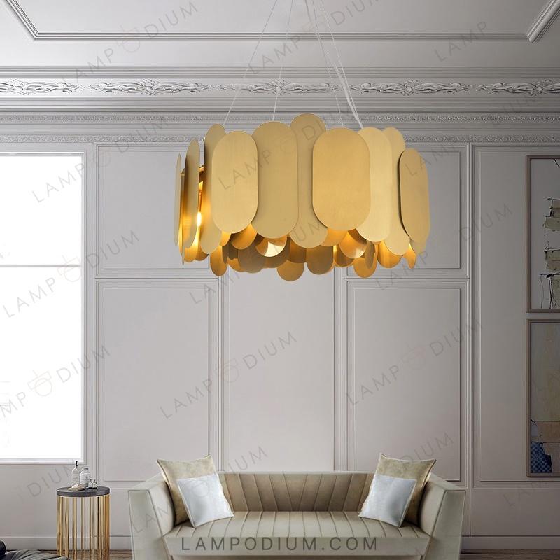 Circular chandeliers and light fixtures ARGON