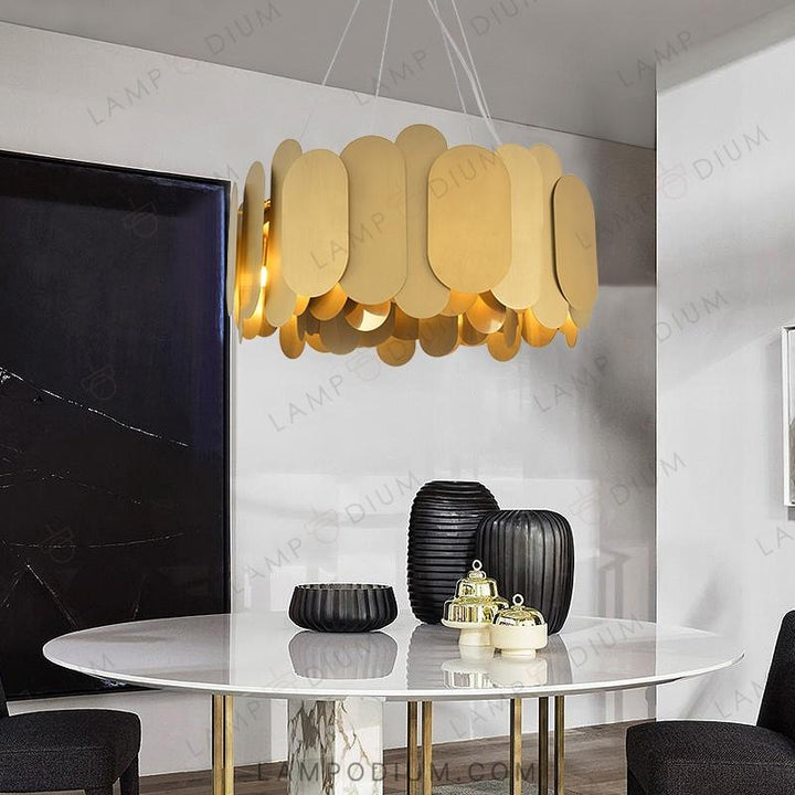 Circular chandeliers and light fixtures ARGON