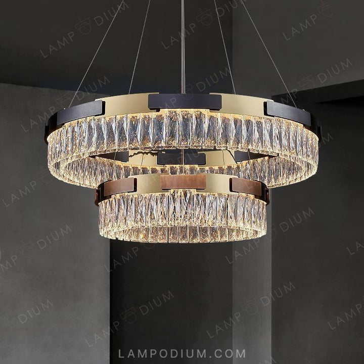 Circular chandeliers and lamps BALTASAR