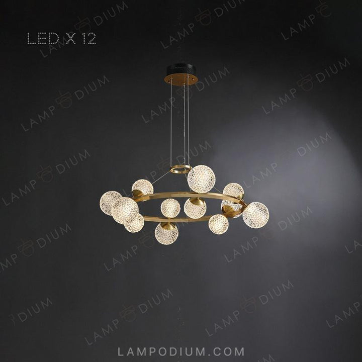 Circular chandeliers and fixtures BASTINE