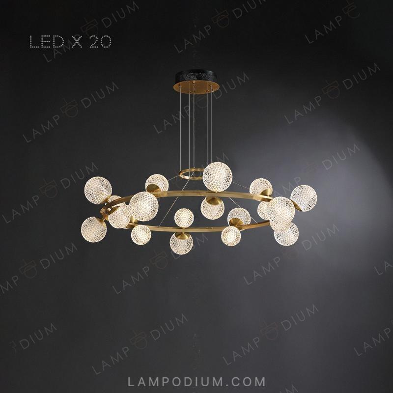 Circular chandeliers and fixtures BASTINE