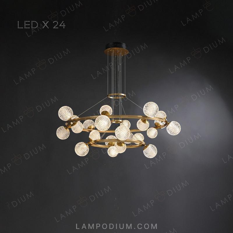 Circular chandeliers and fixtures BASTINE