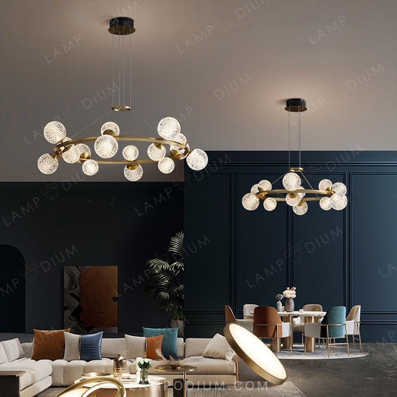 Circular chandeliers and fixtures BASTINE