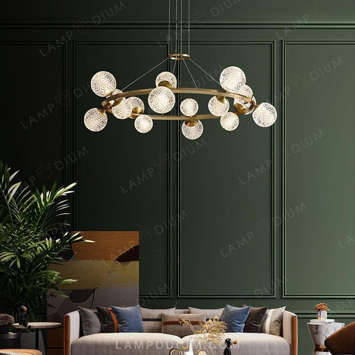 Circular chandeliers and fixtures BASTINE