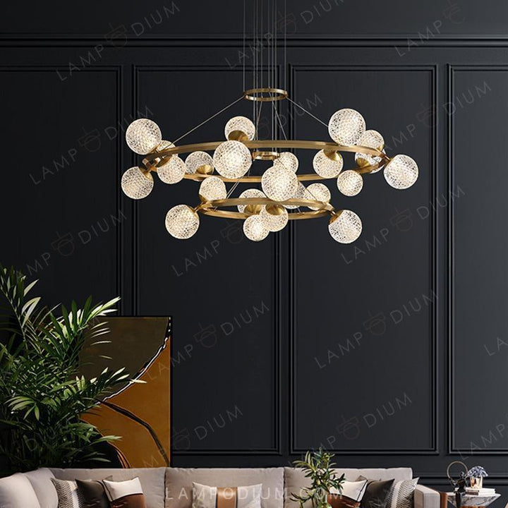 Circular chandeliers and fixtures BASTINE