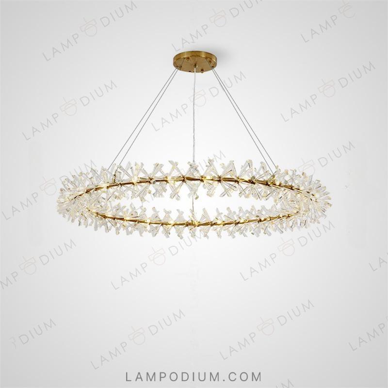 Circular chandeliers and light fixtures BEATRIX