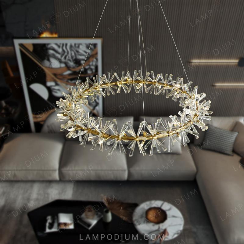 Circular chandeliers and light fixtures BEATRIX