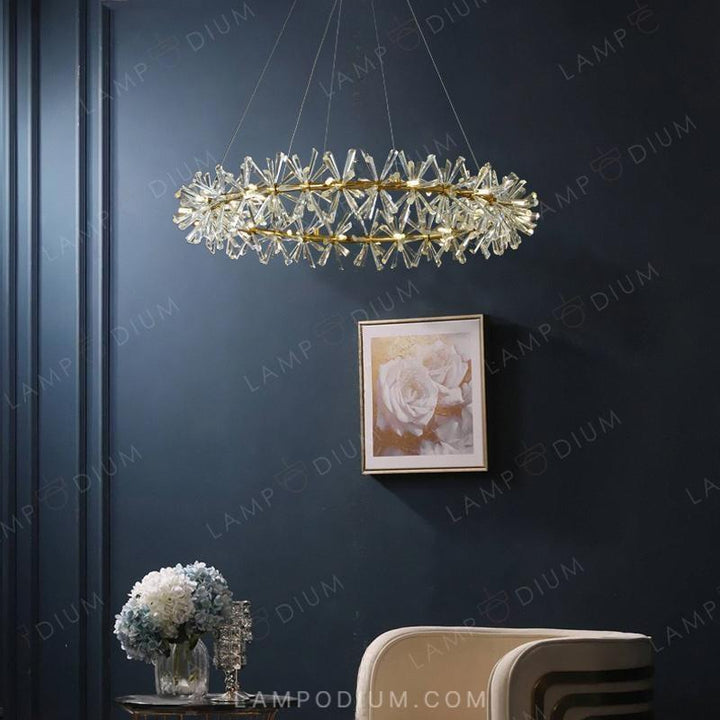 Circular chandeliers and light fixtures BEATRIX