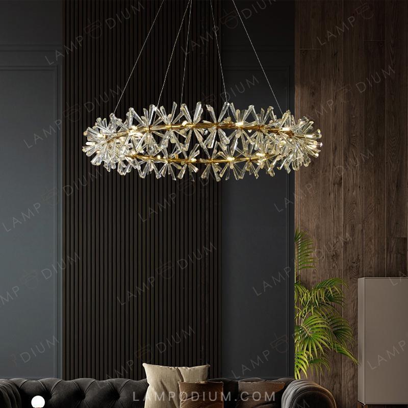 Circular chandeliers and light fixtures BEATRIX