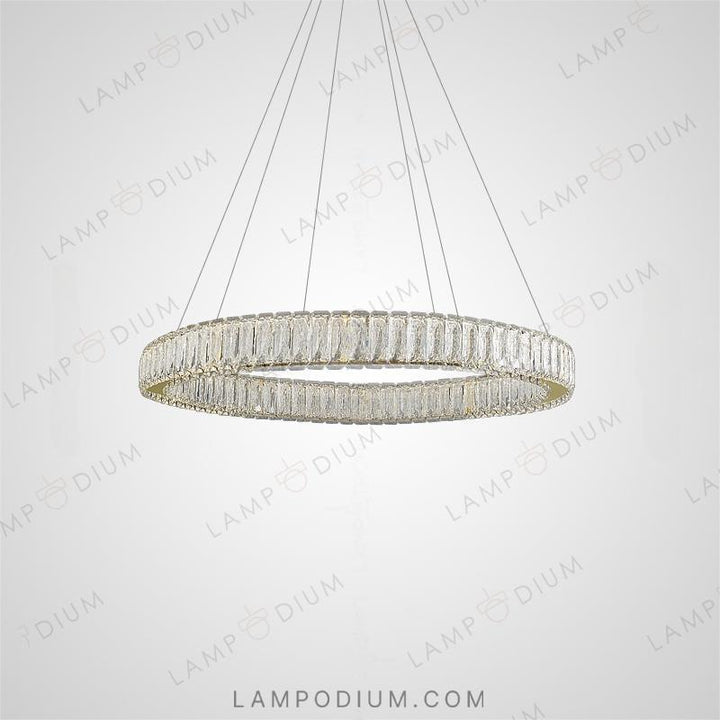 Circular chandeliers and light fixtures BELLA ONE