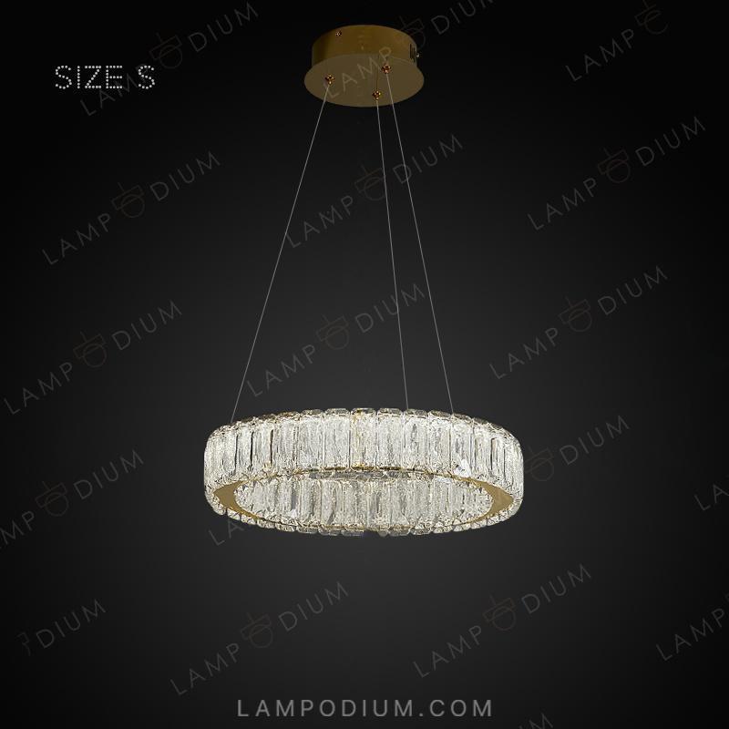 Circular chandeliers and light fixtures BELLA ONE