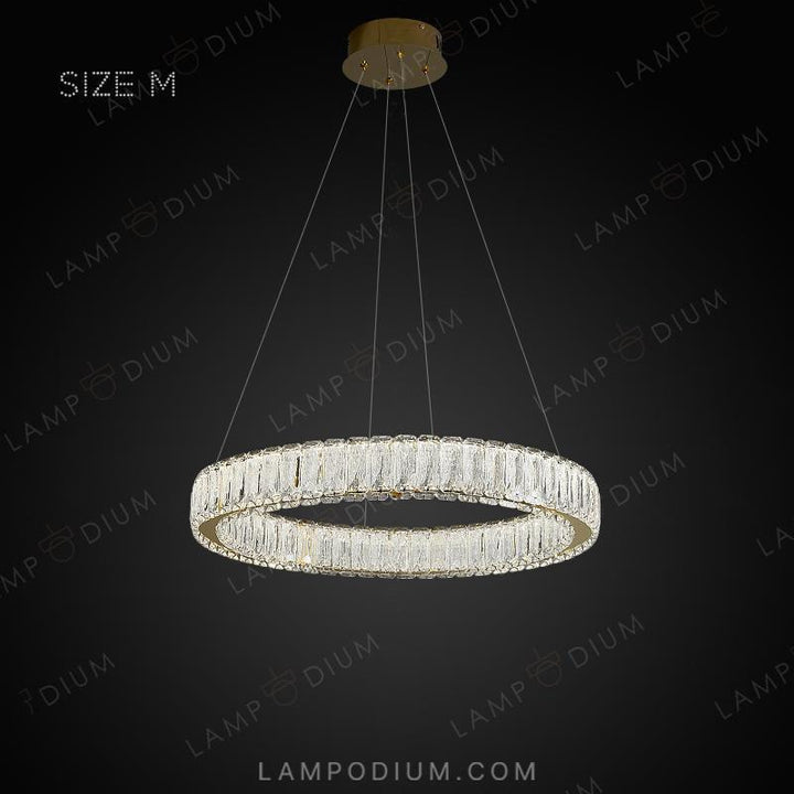 Circular chandeliers and light fixtures BELLA ONE