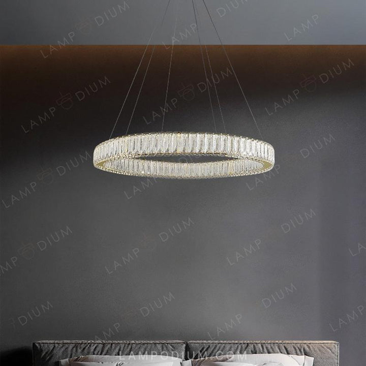 Circular chandeliers and light fixtures BELLA ONE