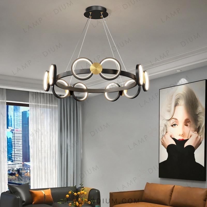 Circular chandeliers and lamps BENEDIKTA