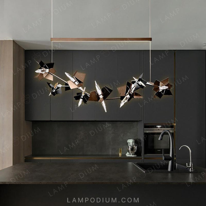 Linear, row luminaire BERGAMO