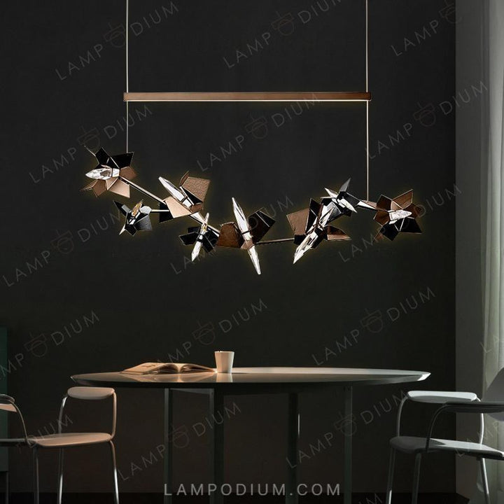 Linear, row luminaire BERGAMO