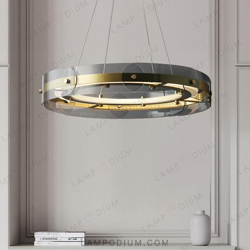 Circular chandeliers and lamps BERGDIS