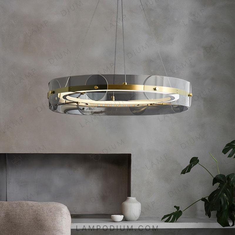 Circular chandeliers and lamps BERGDIS