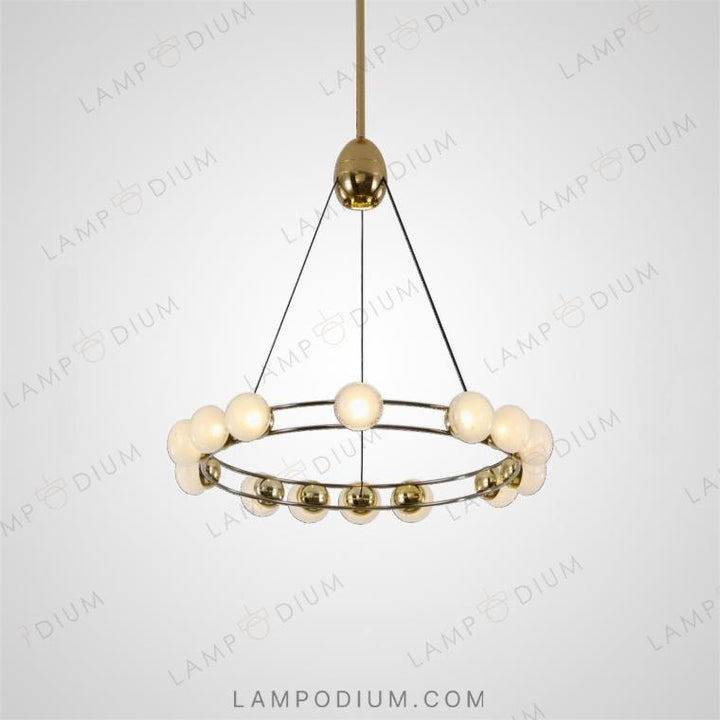 Circular chandeliers and lamps BERRY RING ONE