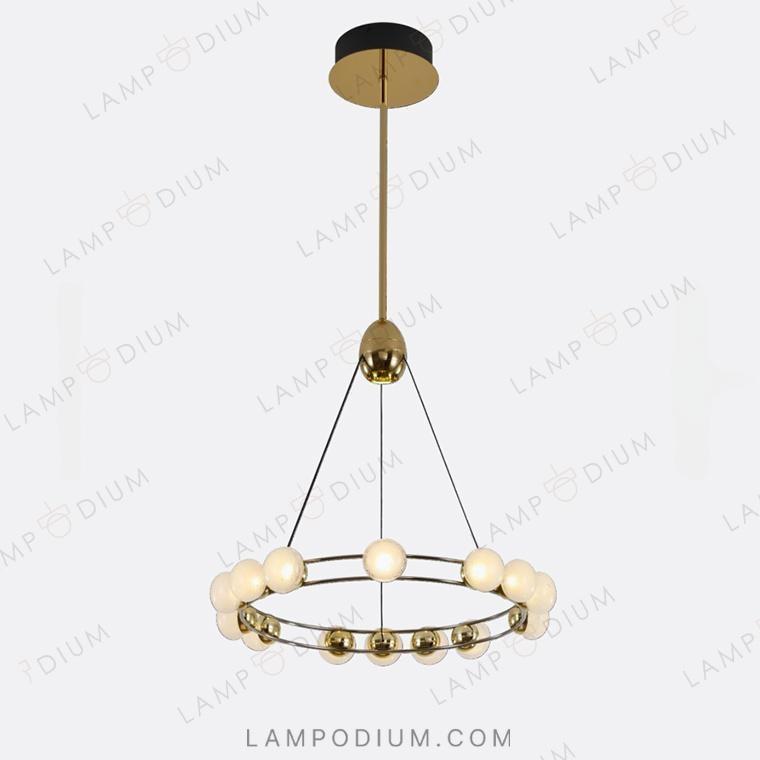 Circular chandeliers and lamps BERRY RING ONE